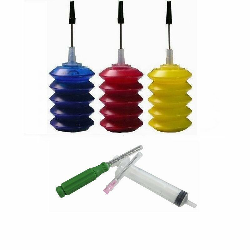 OLIVE- 3X30Ml Cmy Refill Ink Kit For Canon Pg 245Xl Cl 246Xl Pixma Mg2420 Mg2520 Mg2920