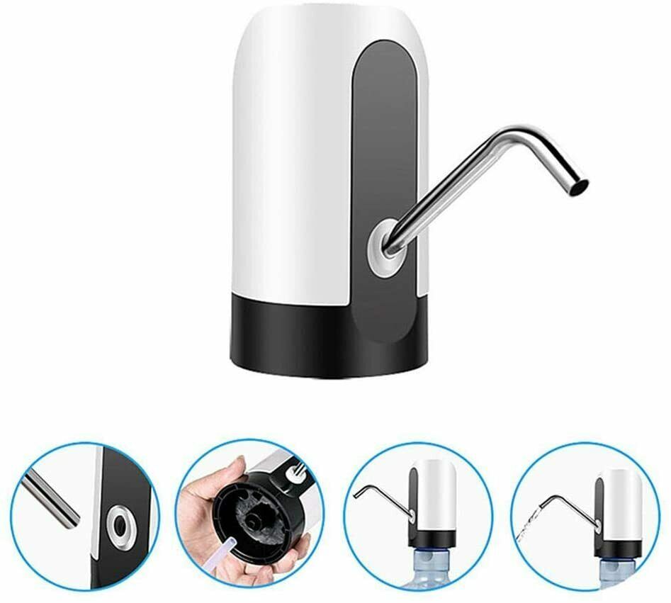 Water Bottle Pump USB Dispenser Automatic 5 Gallon Universal Electric ...
