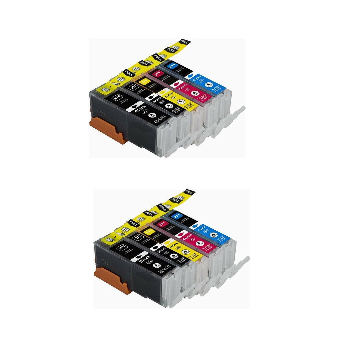 5-Pack Ink Cartridge Set For Canon PGI-270 & CLI-271 - Fits Pixma MG, TS Series Printers