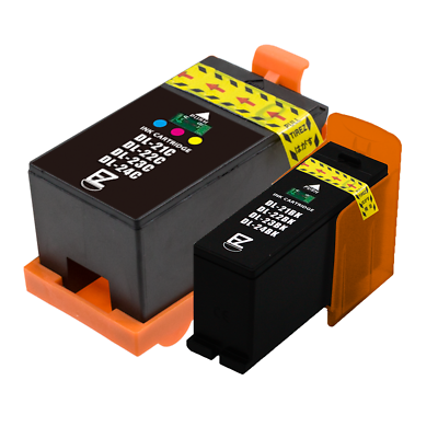 2PK Series 21/22/23 Ink Cartridges Black/Color for Dell V515w V313w V313 Printer