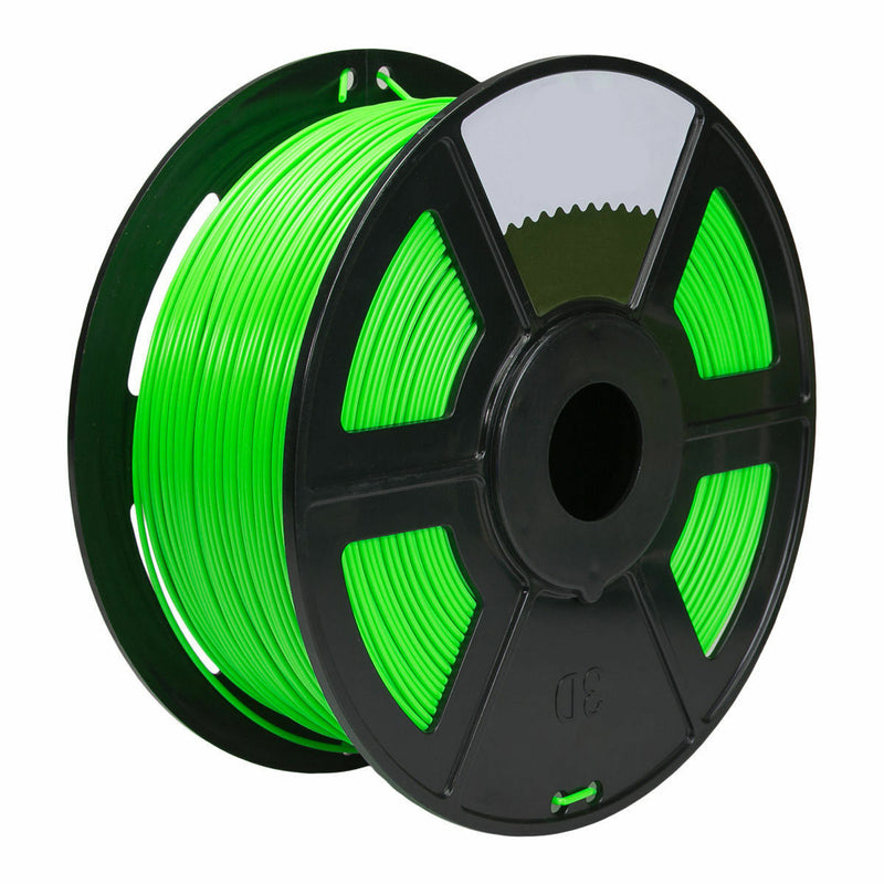 Fluorescent Green 3D Printer Filament 1kg/2.2lb 1.75mm ABS MakerBot RepRap