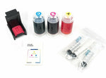 Combo Black & Color Ink Cartridge Refill Box Kit for HP 62 62XL 901 901XL