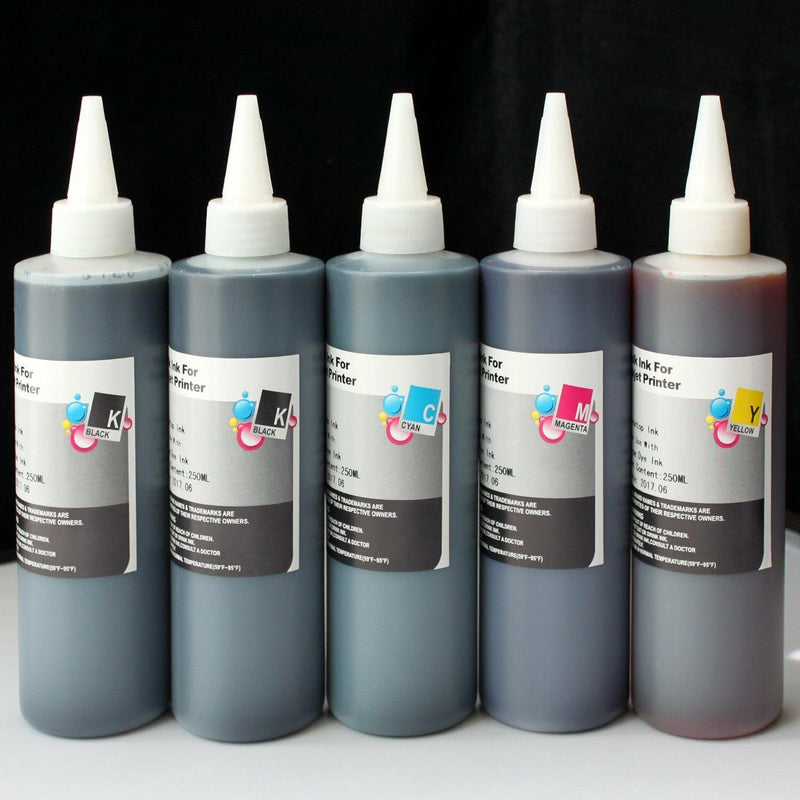 Refill ink for Epson 273 273XL XP-600 XP-610 XP-620 XP-800 XP-810 XP-820 5x250ml