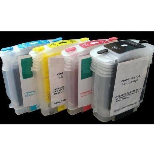 Refilled set Refillable Ink Cartridges compatible for HP 10 11 1100d 2600 2800