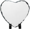 Blank Sublimation Rock Stone Slate Matte Heat Press Picture w/ Feet Heart-Shaped