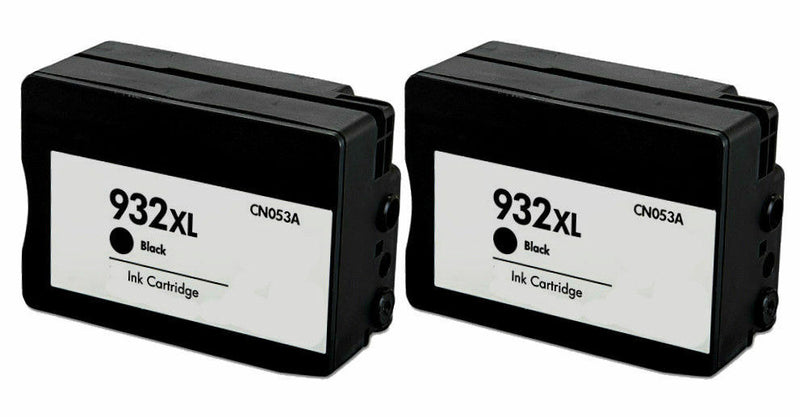 2PK HP 932XL Black CN053AN Ink Cartridge for OfficeJet 6700 7110 Inkjet Printers