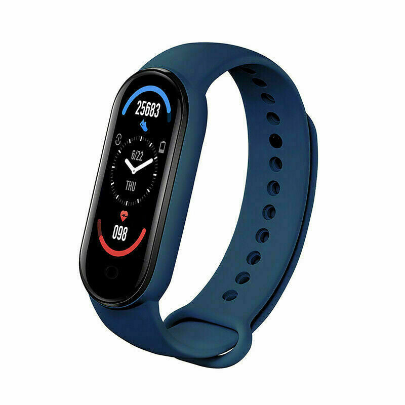 M5 Fitness Smart Watch Band Sport Activity Tracker Heart Rate Monitor - Blue