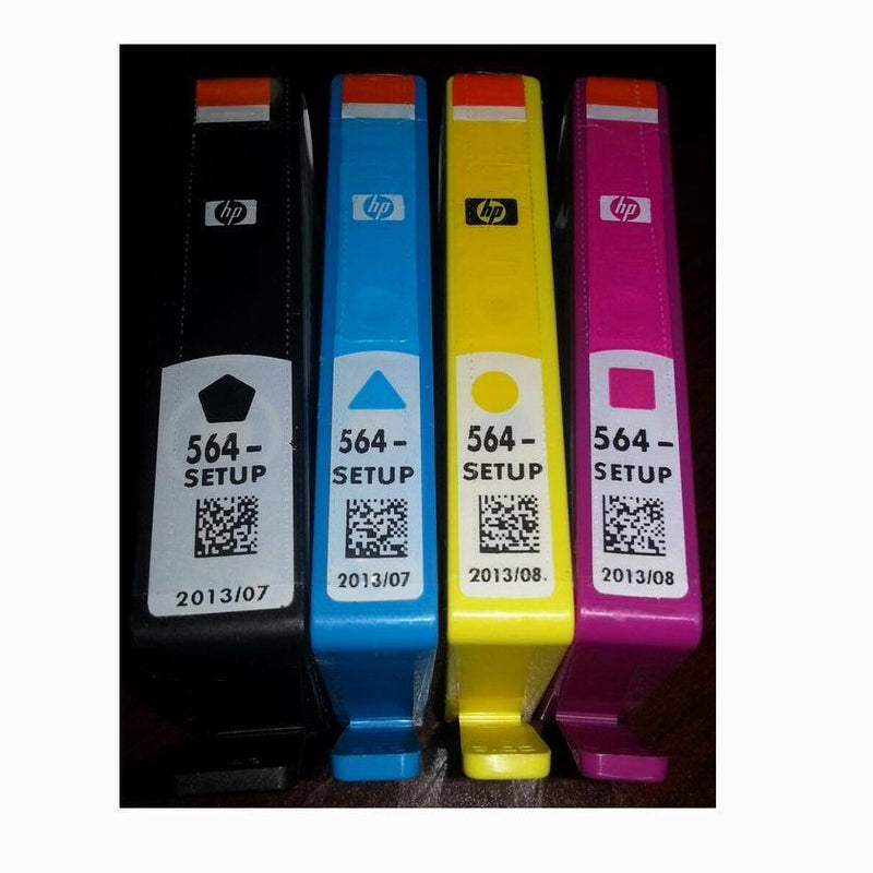 HP SETUP 564 Inkjet Cartridges Set of 4 Black Cyan Magenta Yellow