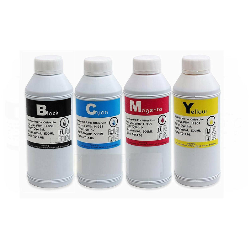 Refill ink for Brother LC31 C41 LC51 LC61 LC65 LC71 LC75 LC79 4x500ml