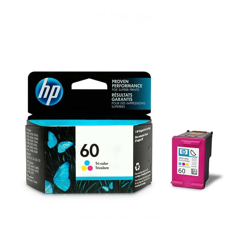 Genuine HP 60 Tri-Color Ink Cartridge CC643WN EXP 2019-2020