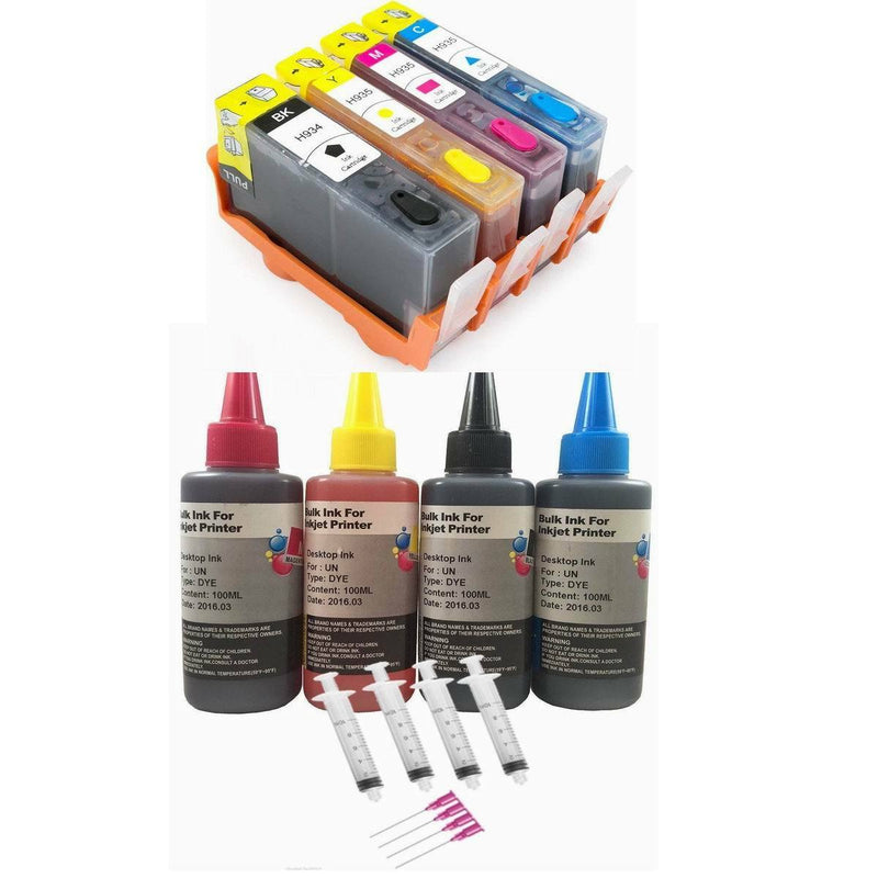 Non-OEM Refillable Ink Cartridge KIT For HP 934 935 XL Officejet 6812 6815 6820