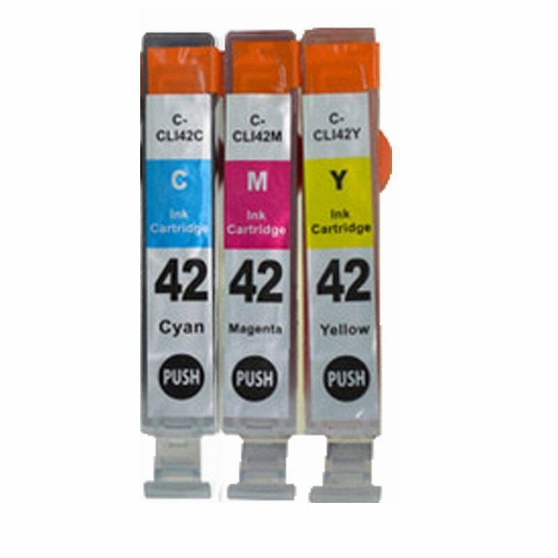 3-PACK CLI-42 C / M / Y Ink Cartridges for Canon PIXMA PRO-100 Printer