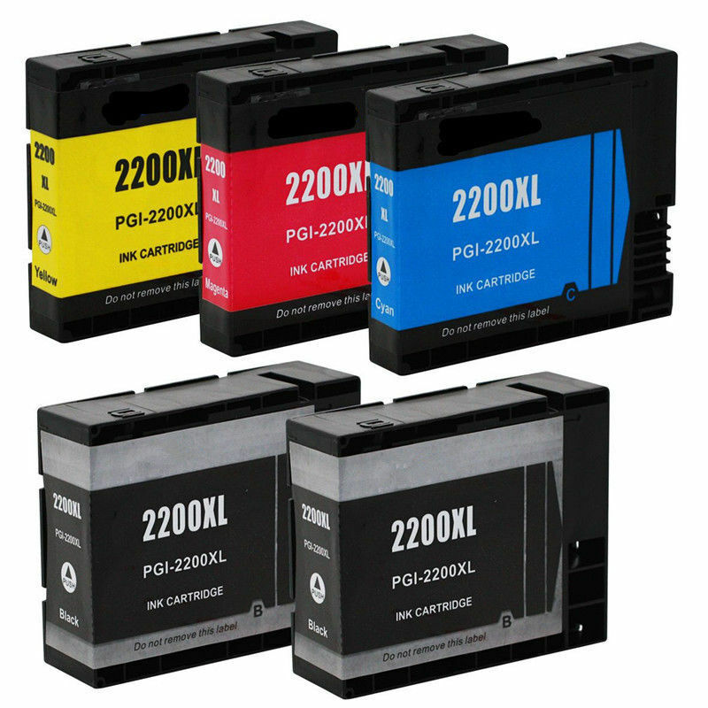 5PK PGI-2200 XL High Yield Ink Cartridge For Canon MAXIFY MB5020 MB5320 iB4020