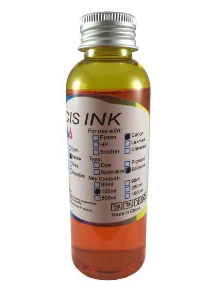 Edible Ink Refill Canon And Epson Printers -400ml Ink Bottles