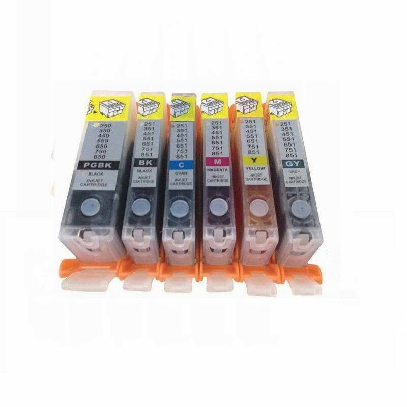 6 Edible Ink Cartridge for Canon PGI-225 CLI-226 MG5320 MX882 iP4820