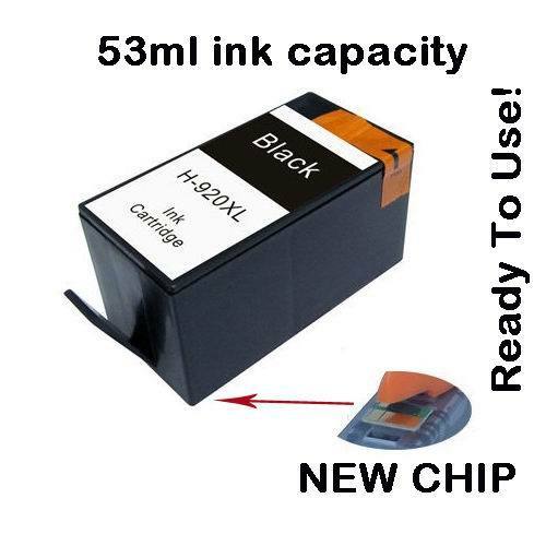 Compatible ink for HP 920XL 920 XL Black Ink Cartridge for OfficeJet 7000 7500