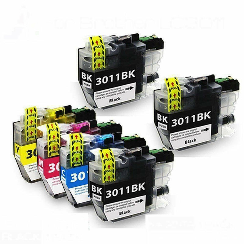 6 LC3011 LC-3011 Ink Cartridge for Brother MFC-J491DW MFC-J497DW\ J690DW J8950D