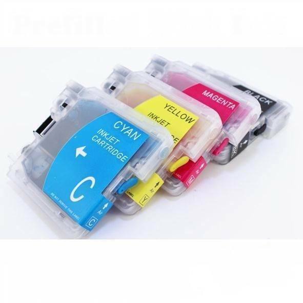 Refillable ink cartridge for Brother LC-61 MFC-290C MFC-295CN MFC-490CW