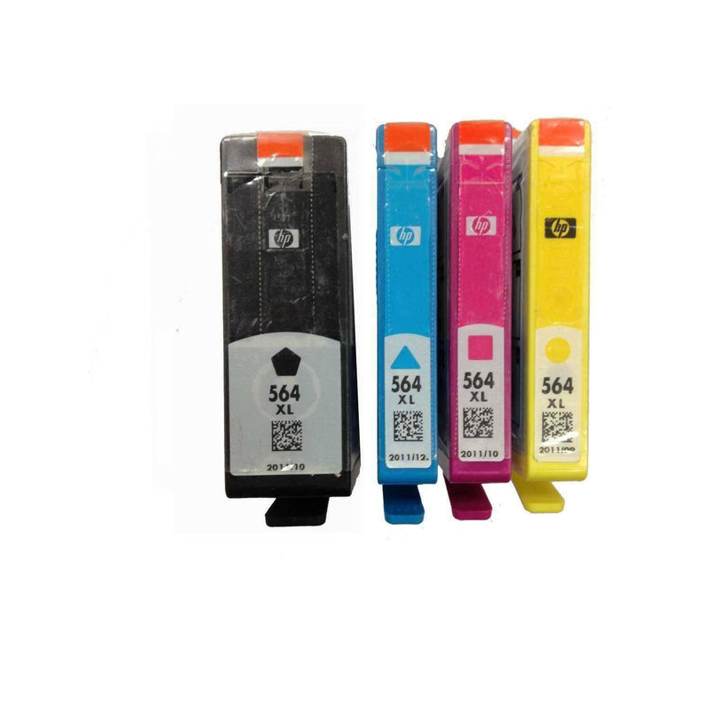 4 Packs HP 564 XL Ink Genuine Cartridges Black Cyan Magenta Yellow For B8500