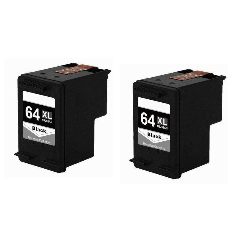 Refurbished for HP 64XL Black Color Ink Cartridge N9J92AN N9J91AN HP 6252 6255