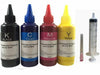 4X100ml Pigment refill refillable INK BOTTLES Brother J880DW J885DW LC203 LC-203