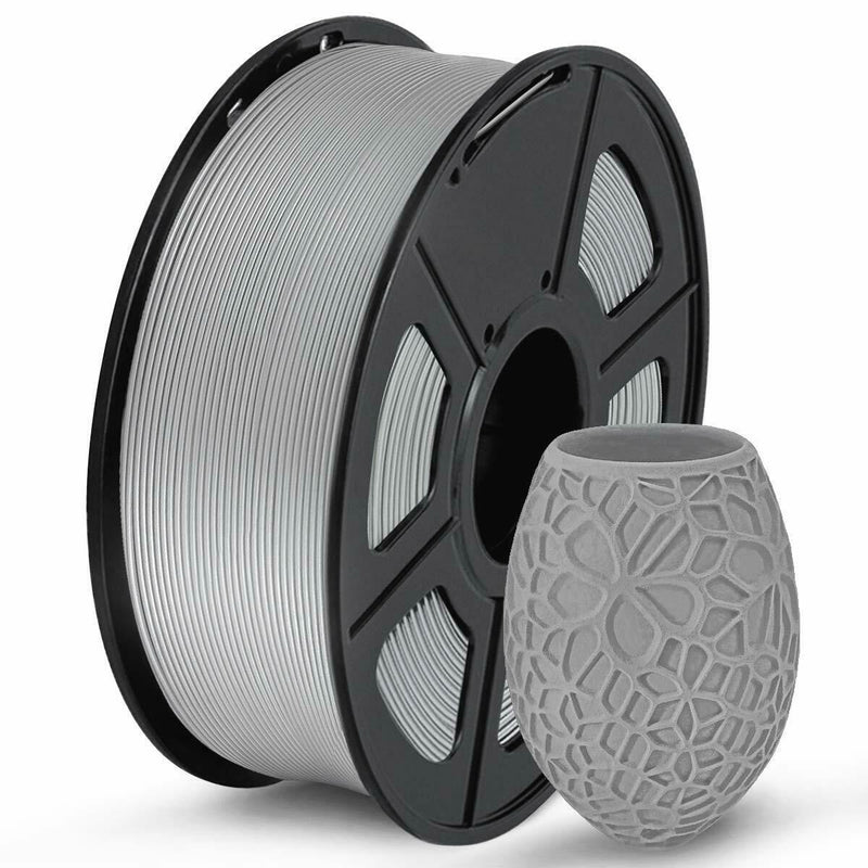 TPU 1.75mm 3D Printer Filament Dimensional Accuracy +/- 0.03 mm 1KG Spool Silver