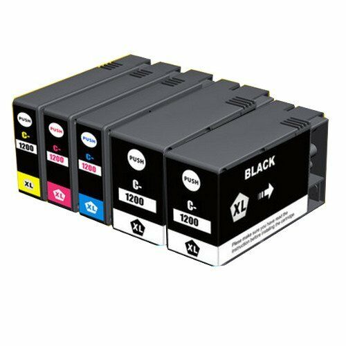 5 New PGI-1200XL PGI-1200XL Ink Cartridge For Canon Maxify MB2020 MB2320 w/Chip