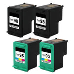 4PK Compatible For HP 98 95 Ink Cartridge For Officejet 6305 6310 6310v 6315