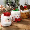 Christmas Sweet Treat Wrapping Bag Santa Snowman Elk Drawstring Gift Bags -3 Pcs