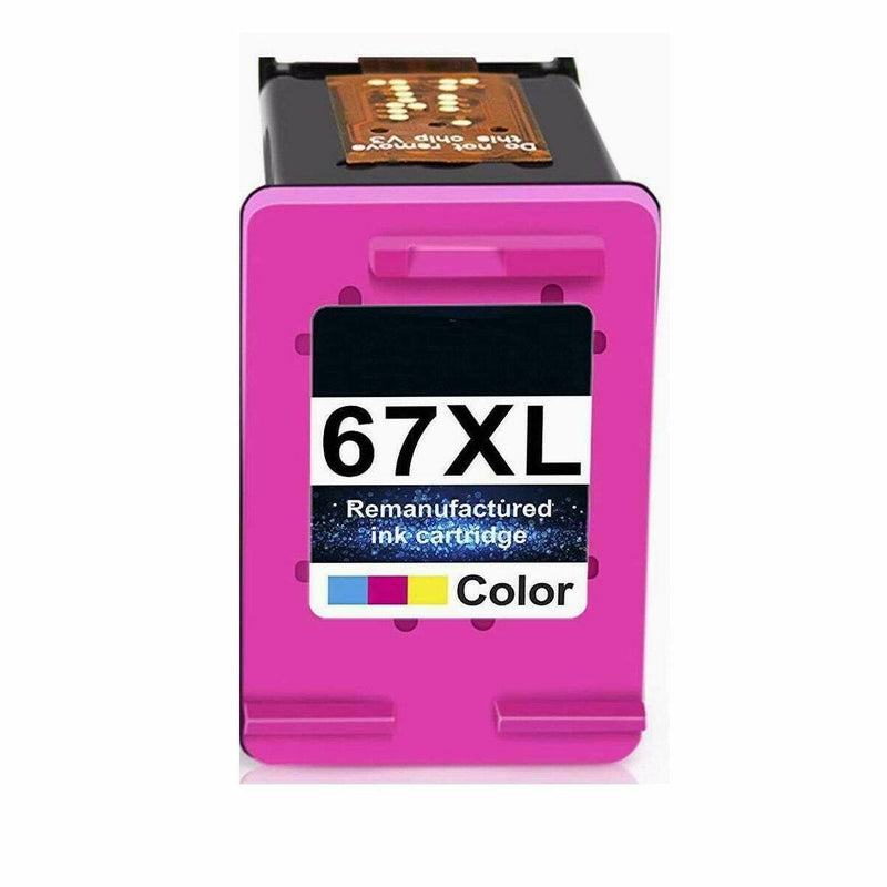 Remanufactured Ink Cartridge Tri-color 67XL HP DeskJet 2722 Plus 4140 4152 4155