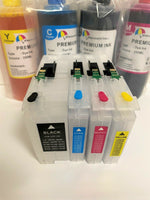 Empty Refillable Cartridges plus Refill Ink for Brother LC3037 LC3039 MFC-J5845D