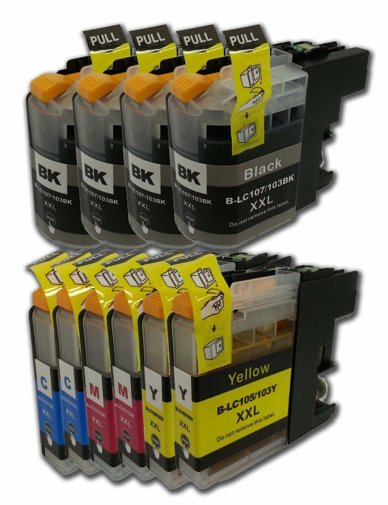 10PK Brother LC-103 Ink for MFC-J475DW MFC-J650DW MFC-J6720DW LC-101