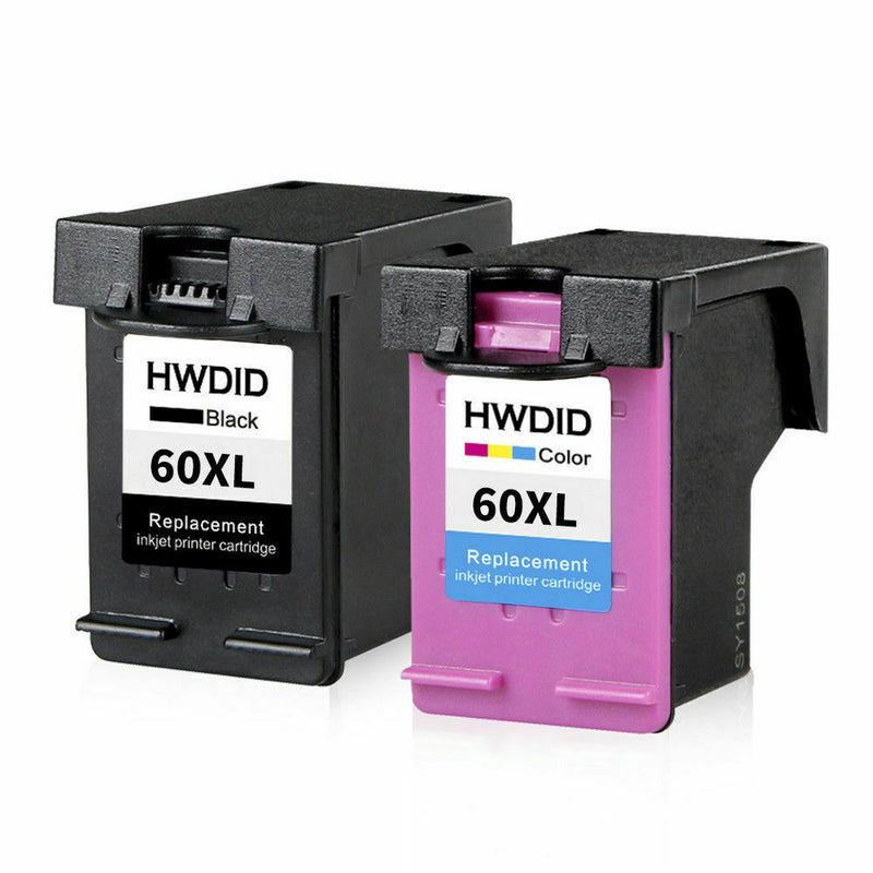 Compatible for HP 60XL Ink Cartridge Black Color Photosmart D110a F2480 F2430