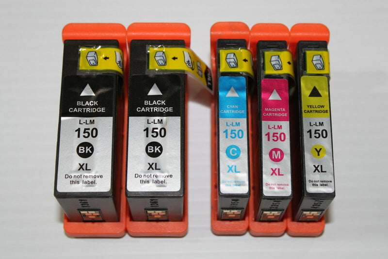 5PK 150XL Ink Cartridges For Lexmark S315 S415 S515, Pro715, Pro 915