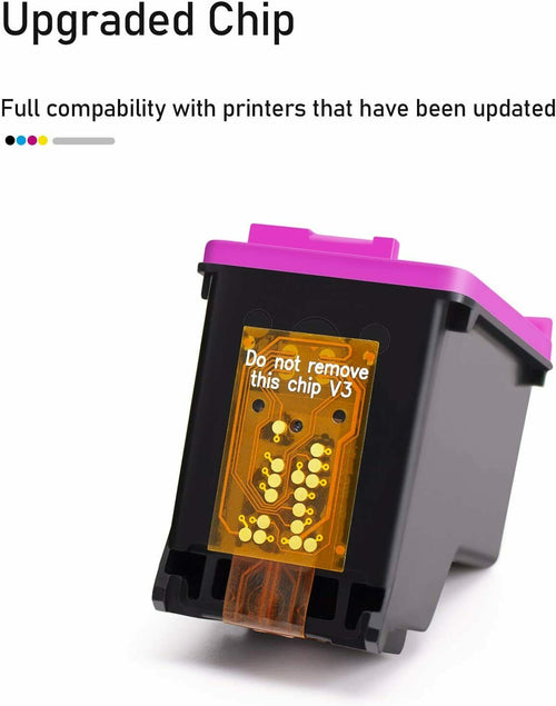 Remanufactured Ink Cartridge Tri-color 67XL HP DeskJet 2722 Plus 4140 4152 4155