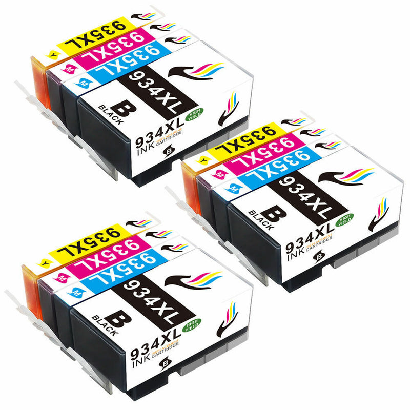 934 XL 935 XL Ink Set for HP Officejet 6815 6812 Printer 6830 New Chip Show Ink