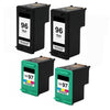 4 Pack Compatible For HP 96 97 Ink For Deskjet 5740 5740xi 6940 6980 6980