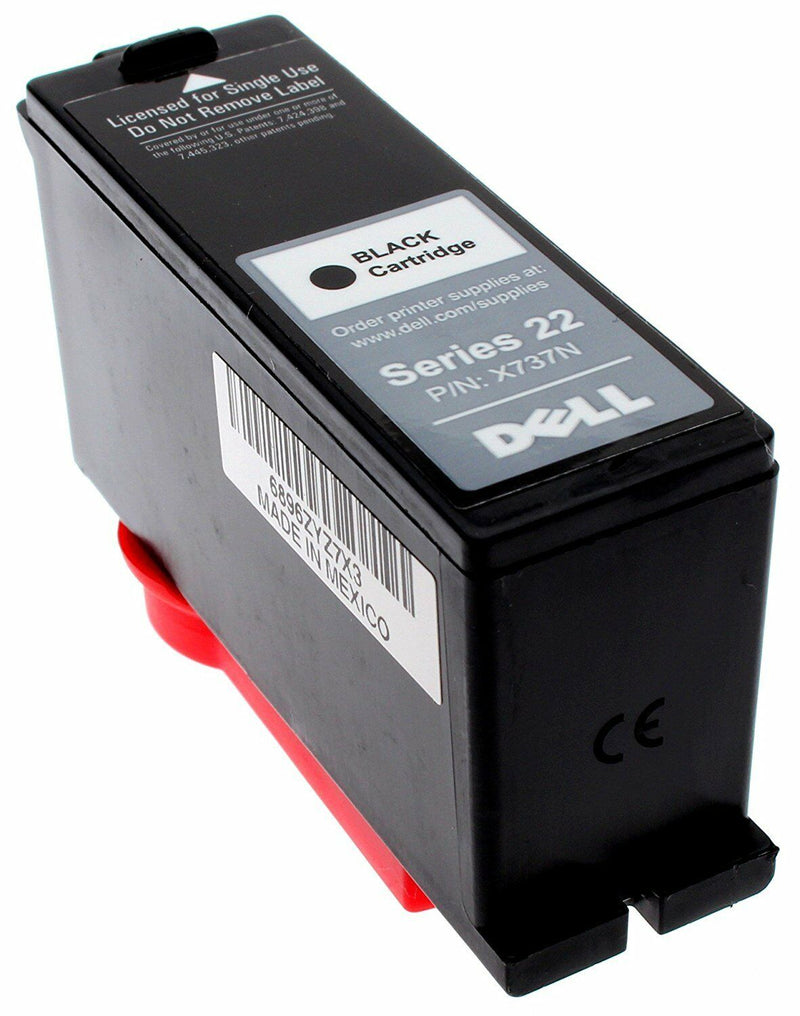 Genuine New Dell Series 22 Black Ink Cartridges X737N