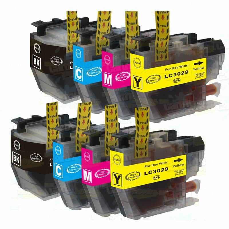 8 pack LC3029 XXL Ink Cartridge for Brother MFC-J6535dw J6935dw J5930dw J5830dw