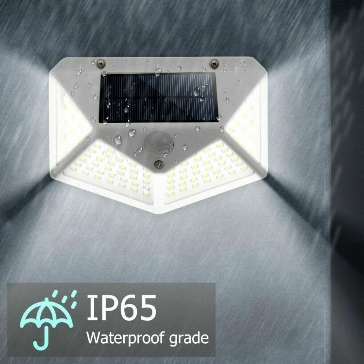 Waterproof 100 LED PIR Motion Sensor Solar Power Outdoor Garden Lamp Yard Light