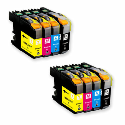 8PK LC203XL LC-203 Ink Cartridge For Brother MFC-J460dw J480dw J485dw J680dw