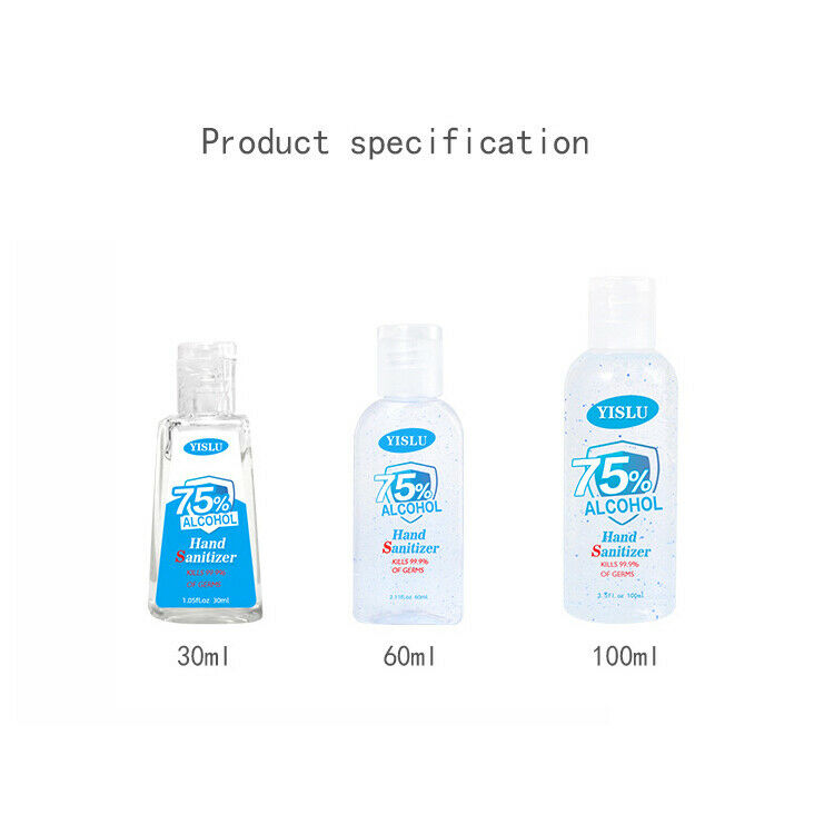 30ml 60ml 100ml Hand Sanitizer Gel Alcohol for Antibacterial Disinfectant