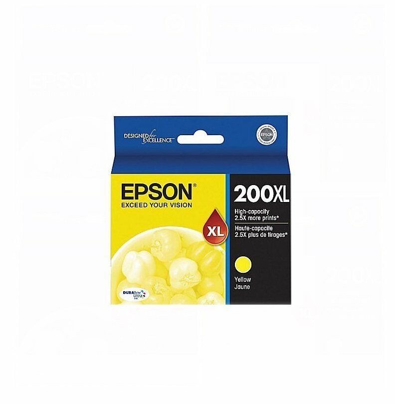 Epson GENUINE 200XL Yellow Ink Workforce 2520 2530 2540 XP-200 XP-300