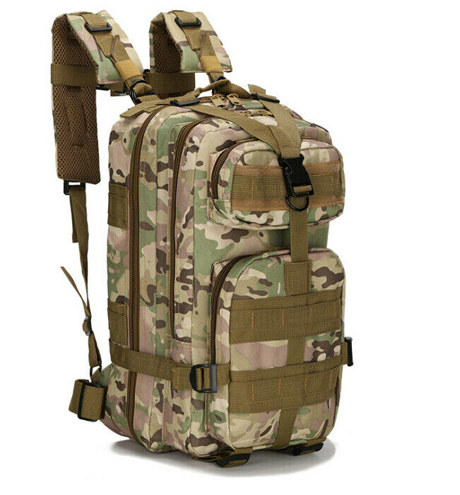 Outdoor Shoulder Military Tactical Backpack Travel Camping Hiking Trekking 30L