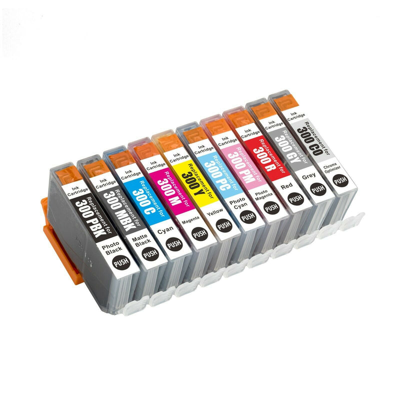 Compatible Canon imagePROGRAF PRO-300 Ink Cartridge PFI-300 PFI300 -10 Colors