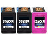 3pk Reman 67XL Black/Tricolor Ink Cartridge for HP 67 XL DeskJet 2732 2755 2752