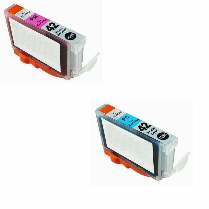 2-PACK CLI-42 PC/PM Ink Cartridge Tank for Canon PIXMA PRO-100 Printers