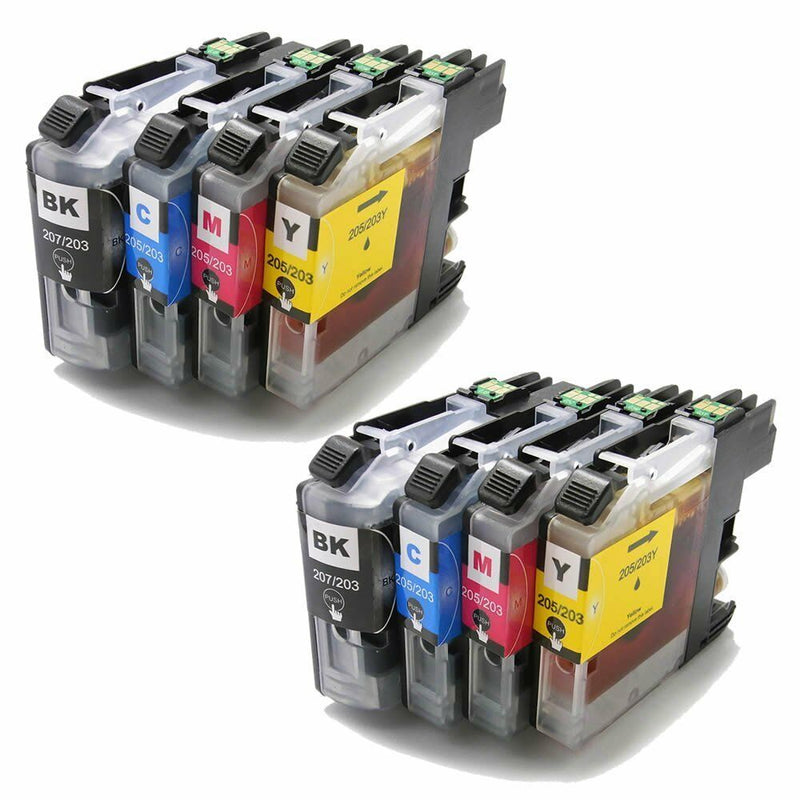 8PK LC207 LC205XXL Compatible ink cartridge FOR Brother MFC-J5520DW,J5720DW