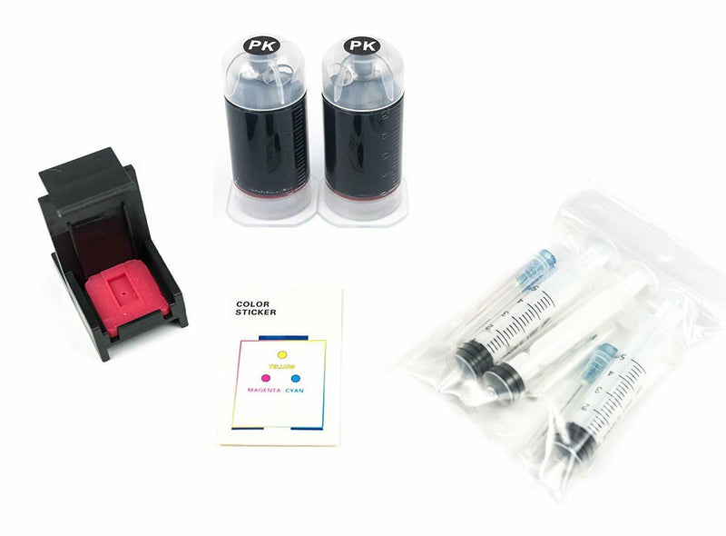 Black Ink Refill Box Kit for HP 60/61/62 Ink Cartridges