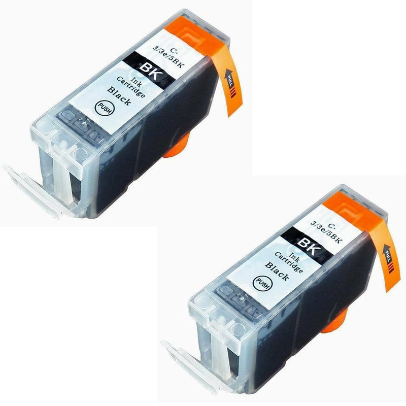 2 BLACK Ink Cartridge for PGI-5 BK Canon iP4500 MP500 MP530 MP600 MP610